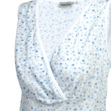 Ночная рубашка ТМ "Ярослав" м.511 голубые цветочки 
